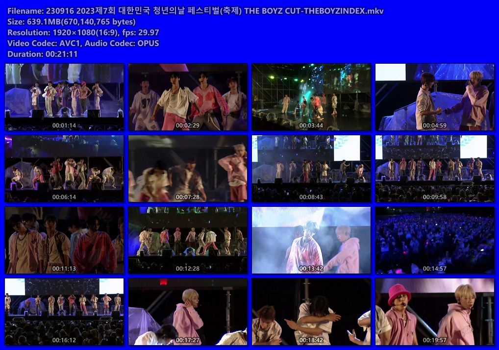 230916 2023제7회 대한민국 청년의날 페스티벌(축제) THE BOYZ CUT