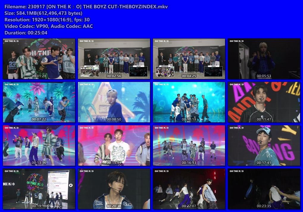 230917 [ON THE K ： O] THE BOYZ CUT