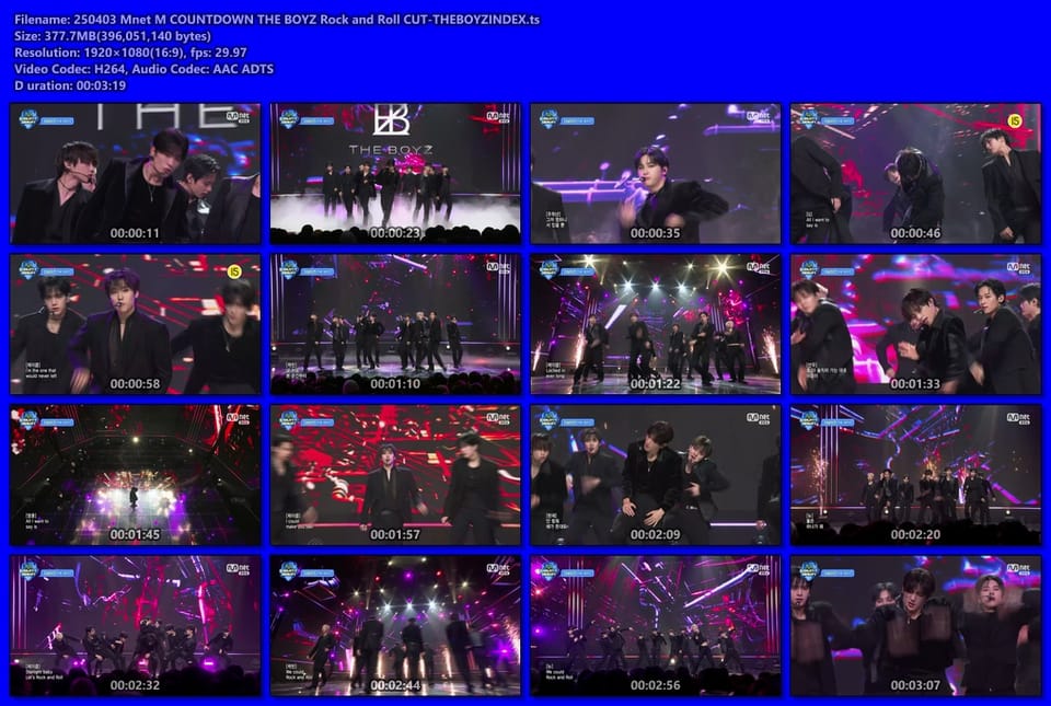 250403 Mnet M COUNTDOWN THE BOYZ Rock and Roll CUT